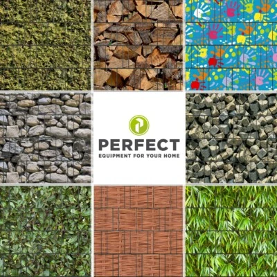 Sichtschutz Streifen Windschutz blickdicht Sichtschutzzaun Doppelstabmatten Zaun - Bild 1 von 4