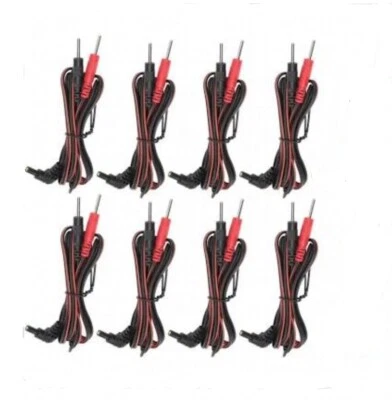 8 TENS Unit Lead Wires FOR INTENSITY 10 TENS 2500 3000 7000 EMS 7500 TWIN STIM - Image 1 of 4