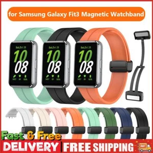 Silikonowy pasek Regulowane magnetyczne składane zapięcie do zegarka Samsung Galaxy Fit 3 - Zdjęcie 1 z 33