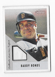 2002 BOWMAN HERITAGE JERSEY BARRY BONDS