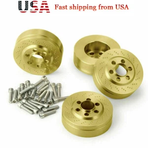 2 Paar Messing 2,2 Zoll Räder Balance Gegengewicht für 1/10 RC Auto TRX4 Wraith USA - Bild 1 von 6