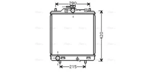 Radiateur de liquide de refroidissement AVA SZ2076 pour SUZUKI CARRY (1999) 1.3 etc - Photo 1/7