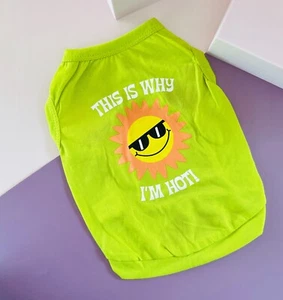 Small Pet Dog Cat Summer Shirts Vest Clothes Cute Puppy T-Shirt Coat Apparel USA - Picture 1 of 12