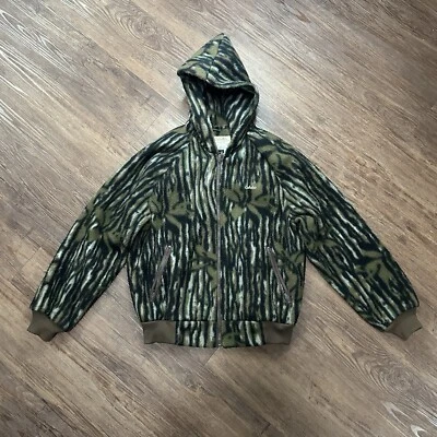 VTG 90s Cabelas Camo Jacket Medium Hooded Hunting USA Made M - Image 1 of 4