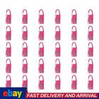 Mini 3 Digit Combination Padlock Zinc Alloy Travel Luggage Lock (Pink)