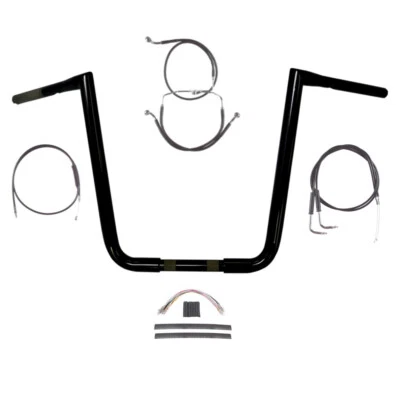 Kit de manillar Twin Peaks 2007 1 1/4" negro 16" Harley-Davidson Road Glide King Foto 1 de 2