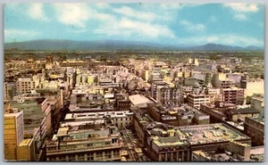 Ciudad de México México Años 50 Postal Vista Panorama Vista Aérea - Imagen 1 de 2