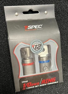 T-Spec VR48 Heavy Duty Ring Terminal Pair T-Spec v12 Series Screw Ring Terminals - Picture 1 of 9