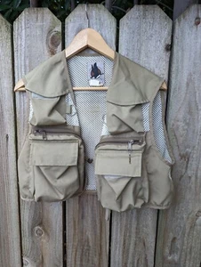 Vintage Buley's Hunting Vest Made in USA Khaki Small - Picture 1 of 9