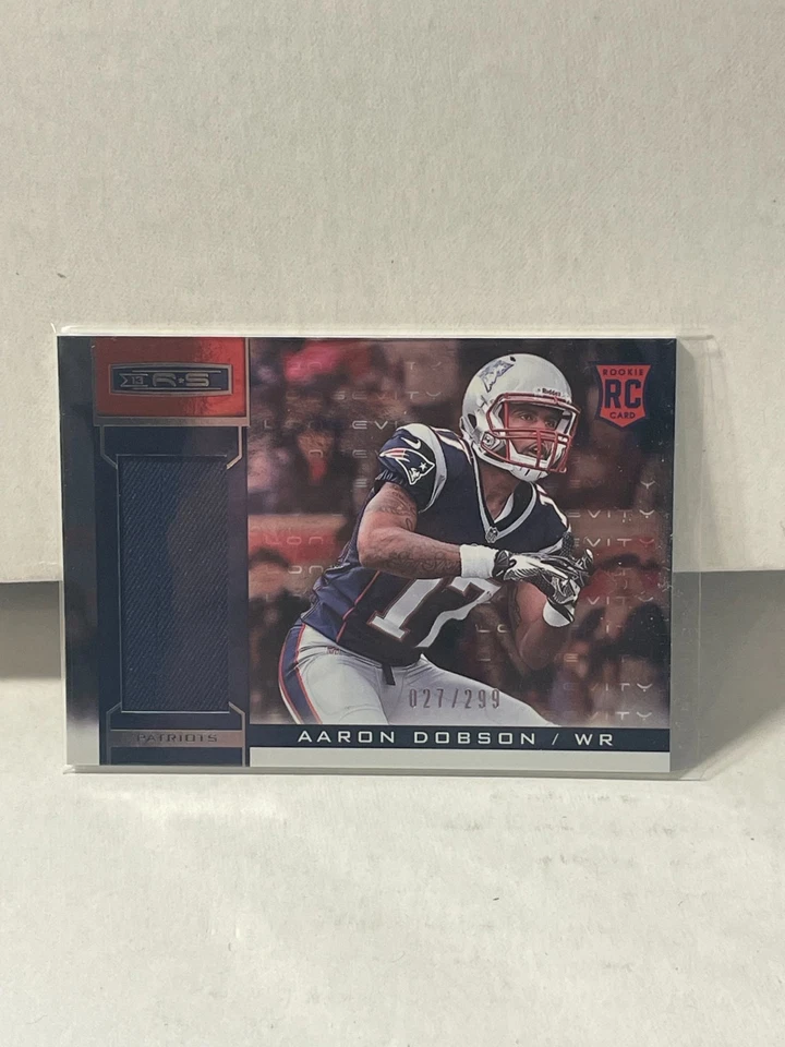 2013 Rookies and Stars Longevity Parallel #201 Aaron Dobson Jersey/299 - Image 1 of 1