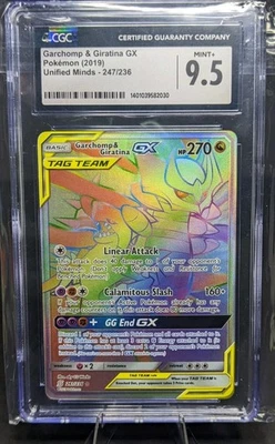 Garchomp & Giratina GX (Secret) 247/236 Sm-Unified Minds Holo - Image 1 of 2