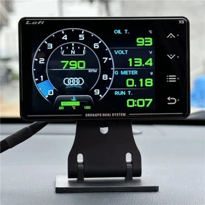 OBD+GPS Head-up Display Turbocharged Oil Pressure Oil Temperature LCD Display - Picture 1 of 22