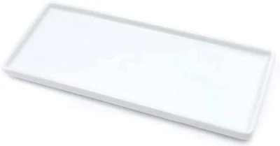 Плавающий керамический поднос для свечей маленький прямоугольник, белый поднос для ванной, мрамор для - Изображение 1 из 4