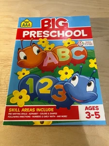 School Zone Big Preschool Workbook: 320 Pages, Toddler, Pre-K, ABCs, Alphabet, B - Picture 1 of 2