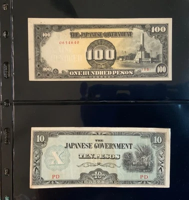 1942-1945 JAPAN WWII OCCUPATION BANKNOTES - LOT OF 24 NOTES IN NEW PAGES! - Image 1 of 4