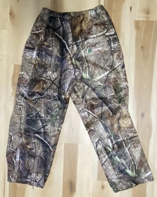 Frogg Toggs Rain Pants Realtree Camo - Medium Pull On Elastic Waist Hunting - Image 1 of 4