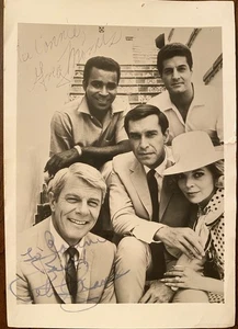 Peter Graves Greg Morris signed Autogramm Foto Mission Impossible Beckett BAS - Bild 1 von 7