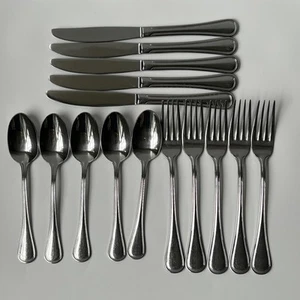 Oneida Barcelona Besteck Silberbesteck Set 15 Teile Messer Gabeln Löffel Edelstahl - Bild 1 von 19