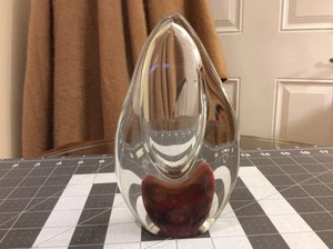 Vintage Glas Briefbeschwerer Steven Webber signiert Modern Art Glas 1994 - Bild 1 von 7