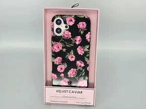 VELVET CAVIAR Apple iPhone 16 Plus MagSafe Case - Black & Pink Rose Floral **NEU - Bild 1 von 3