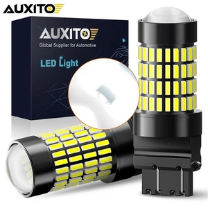 2 x 3157 3156 Blanco Super LED Retroceso Trasero Freno Señal Bombillas - Imagen 1 de 12