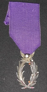 Médaille Militaire Palme Académique Officier (avec pierres).  N°741/2 - Bild 1 von 2