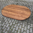 Tischplatte Platte Nussbaum OVAL Massiv Holz NEU Leimholz Esstischplatte