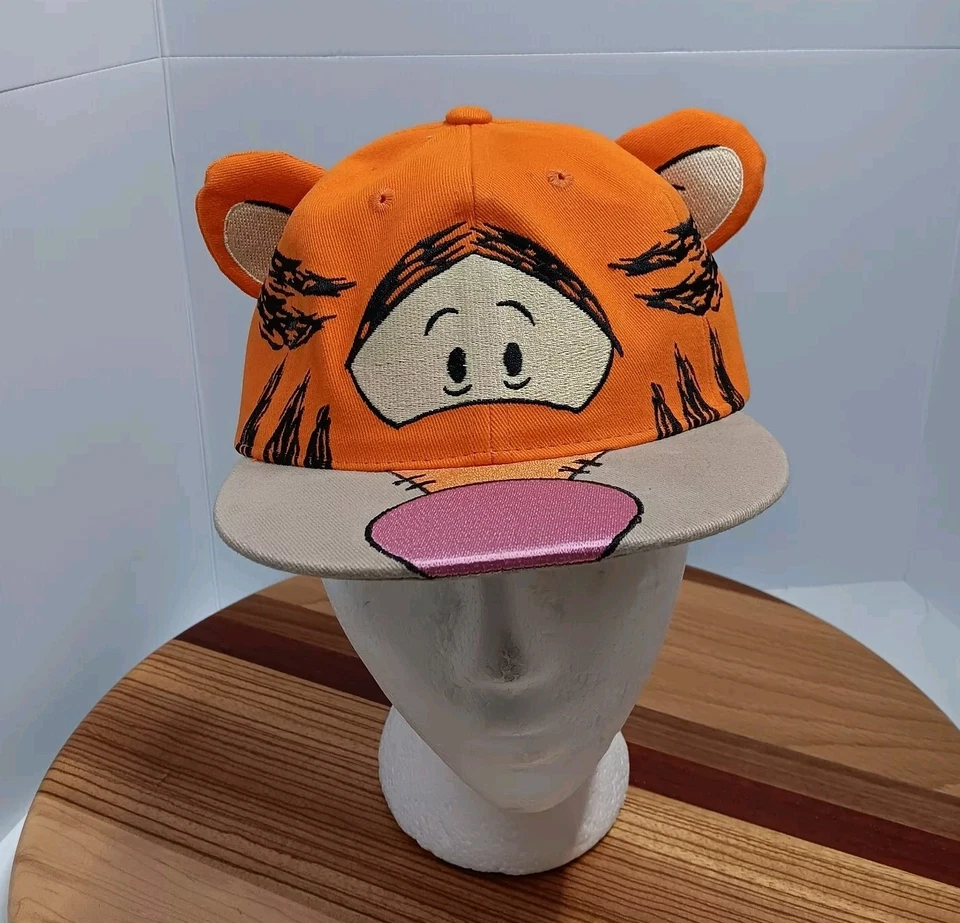 Antigo Chapéu Disney Pateta Anos 90 Co. Tigre Winnie The Pooh Criança Pequeno Adulto Novo em folha - Imagem 1 de 4