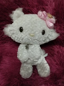 RARO! Muñeca de peluche Charmmy Kitty bolsa de frijoles de piel rosa de 10" usada como nueva 💕 - Imagen 1 de 16