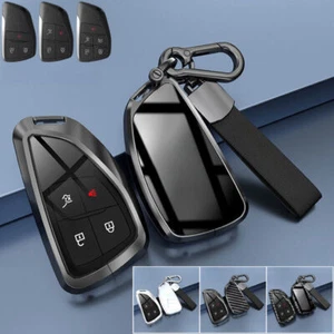 Zinc Alloy TPU Leather Car Key Fob Case Cover For Buick Avenir Envision 2021-22 - Picture 1 of 13