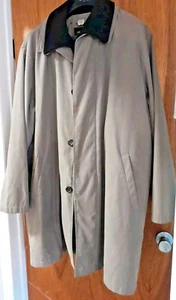London Fog Trench Cost size 46R with removable zip lining Olive Green Color - Picture 1 of 8