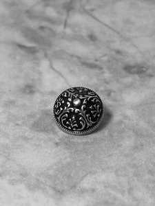 8 Elegant silver 800 buttons for shirts with Elegant design, 0.5 inch diameter - Picture 1 of 5