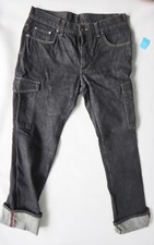 GUCCI cargo pant BLACK jean denim 32 33 34 selvage vintage 50 carpenter 