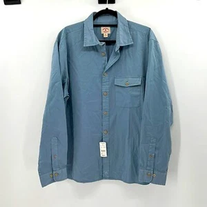 Brooks Brothers Red Fleece Long Sleeve Button Down - Slate Blue - XXL - NWT - Picture 1 of 6