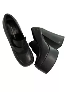 Windsor Smith Chemistry Oxford Platform Heels in Black - Picture 1 of 9