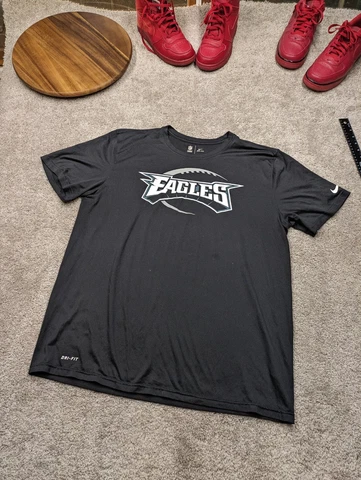 Philadelphia Eagles Nike Dri Fit Shirt XL Football Mens Black On Field Apparel Cover