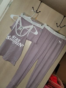 Pink By Victoria's Secret 3-Piece Soft & Cozy Pajama Matching Set Size XS/S - Picture 1 of 17