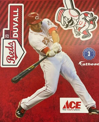 MLB New Reds Adam Duvall 8x10 Fathead Sheet - Image 1 of 3