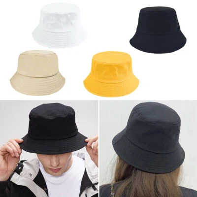 Cotton Bucket Hat Summer Sun Festival Bush Men Woman 4 Sizes Premium Quality - Image 1 of 4