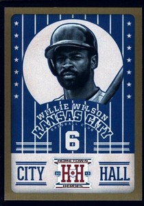 WILLIE WILSON ROYALS GOLD CITY HALL SP 2013 PANINI HOMETOWN HEROES KANSAS CITY
