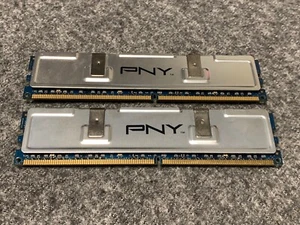 2GB (1GBx2) PNY Technologies PC2-5300 DDR2 PC Memory 64A0TFTHE-HS - Picture 1 of 2