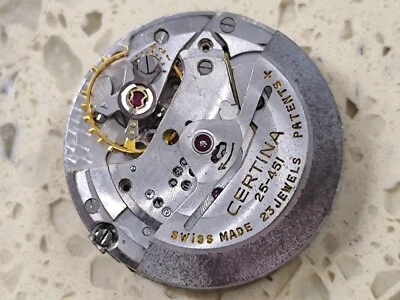 Movimiento CERTINA 25-451 Cal 25-451 no funciona buen equilibrio para piezas usado Foto 1 de 4