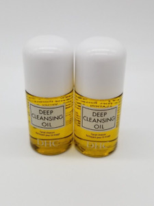 DHC Deep Cleansing Oil 1 fl oz/30 ml Facial Cleanser & Makeup Remover (Set of 2)