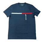 Tommy Hilfiger Men's Essential Flag Stripe Logo Ringer Short Sleeve T-Shirt Tee