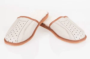 Men`s Leather Winter Warm Slippers 100% Natural Leather size:UK6,7,8,9,10,11,12 - Picture 1 of 12