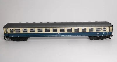 Krüger TT D-Zug-Wagen Bm, 2. Klasse, ozeanblau/beige, TT/1:120, NEU - Bild 1 von 3