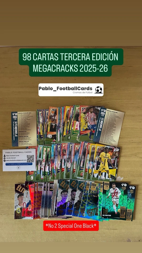 LOTE 98 CROMOS TERCERA EDICIÓN MEGACRACKS 2025/26 PANINI 3ªEDICION - Imagen 1 de 1