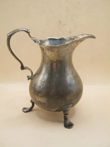Antique George III Sterling Silver Cream / Milk Jug Of Bulbous Form On Hoof Feet - Picture 1 of 9