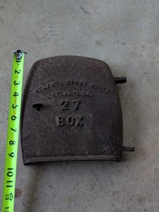 Wood Stove Door Cast Iron! Atlanta Stove Works 27 Box Atlanta GA. - Picture 1 of 10