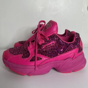 Adidas Originals Falcon Shock Pink Glitzer Turnschuhe Damen 5 Glitzer Mcbling EUC - Bild 1 von 16